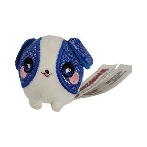 Squeezamals Micro 2.5 Inch Blue Glitter Puppy Dog Slow Rise Plush Toy 2020